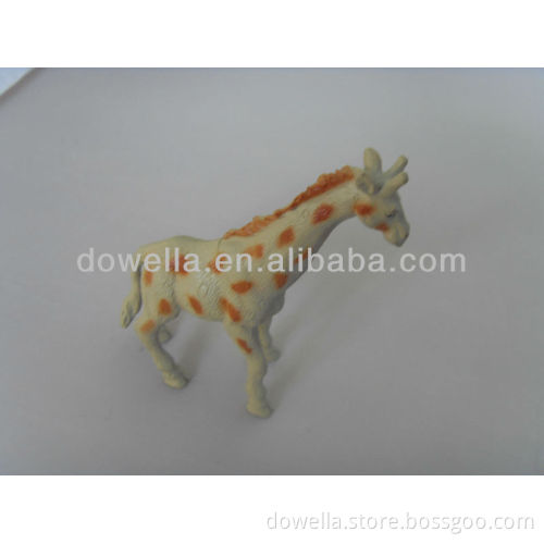 spray giraffe animal figurine/PVC cartoon figure toys/OEM animal figure toys